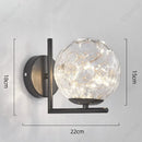 Axyaa LED Glass Sphere Wall Lamp for Bedroom Living Room Dining Room Lighting