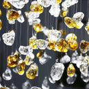 Axyaa Crystal Chandelier: Modern Lobby Design, Artistic Hotel Living Room Lighting