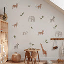 Axyaa Forest Animals Wall Stickers: Cute, Waterproof, DIY Nursery Decor for Kids & Babies