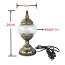 Axyaa Handmade Turkish Table Lamp Plain Light LED Night Lamp for Bedroom