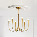 Axyaa Modern Iron Golden Chandeliers - Luxury Candle Pendant Lights