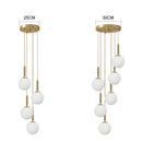 Axyaa Glass Ball Chandelier: Modern LED Lighting for Home, Hotel, and Dining Spaces