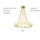 Axyaa Magic Bean LED Chandelier for Elegant Living Spaces