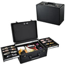 Axyaa Barber Briefcase with Sliding Tray for Clippers & Scissors: Professional Hair Tools Case