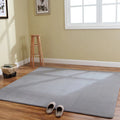 Axyaa Grey Floor Mat Thick Living Room Bedroom Carpet Children's Room Non-Slip Rug