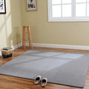 Axyaa Grey Floor Mat Thick Living Room Bedroom Carpet Children's Room Non-Slip Rug