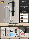 Axyaa Kitchen Sink Soap Dispenser, Built-in Hydraulic Liquid Bottle for Easy Dispensing