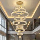Axyaa Crystal Chandelier Pendant Light for Living Room, Bedroom, Ceiling - Luxury Indoor Lighting