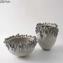 Axyaa Porous Edge Ceramic Vase, Desk Decoration, Flower Arrangement, Room Aesthetic Decor