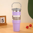 Axyaa Insulated Stainless Steel Bottle with Handle, Large Capacity Vacuum Insulated Cup