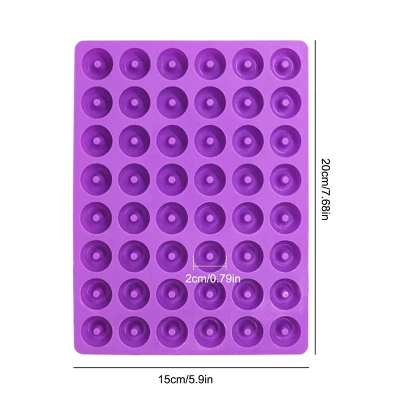 Axyaa 48 Hole Chocolate Donut Silicone Mold Pastry Decorating Tools