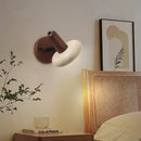 Axyaa LED Wall Sconce Yellow Travertine Pull Chain Switch, Mid Century Modern Style