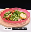 Axyaa Glass Fruit Plate for Living Room Coffee Table, High-End Snack Candy Tray