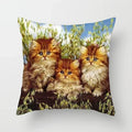 Axyaa Cute Cat Animal Pillowcase for Sofa Decoration in Living Room