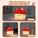 Axyaa Mushroom Night Light: Dimmable Rechargeable LED Lamp for Baby Nursery