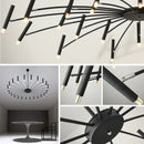 Axyaa Modern LED Chandelier: Stylish Lighting for Home, Living Room, Bedroom, Office, Study.
