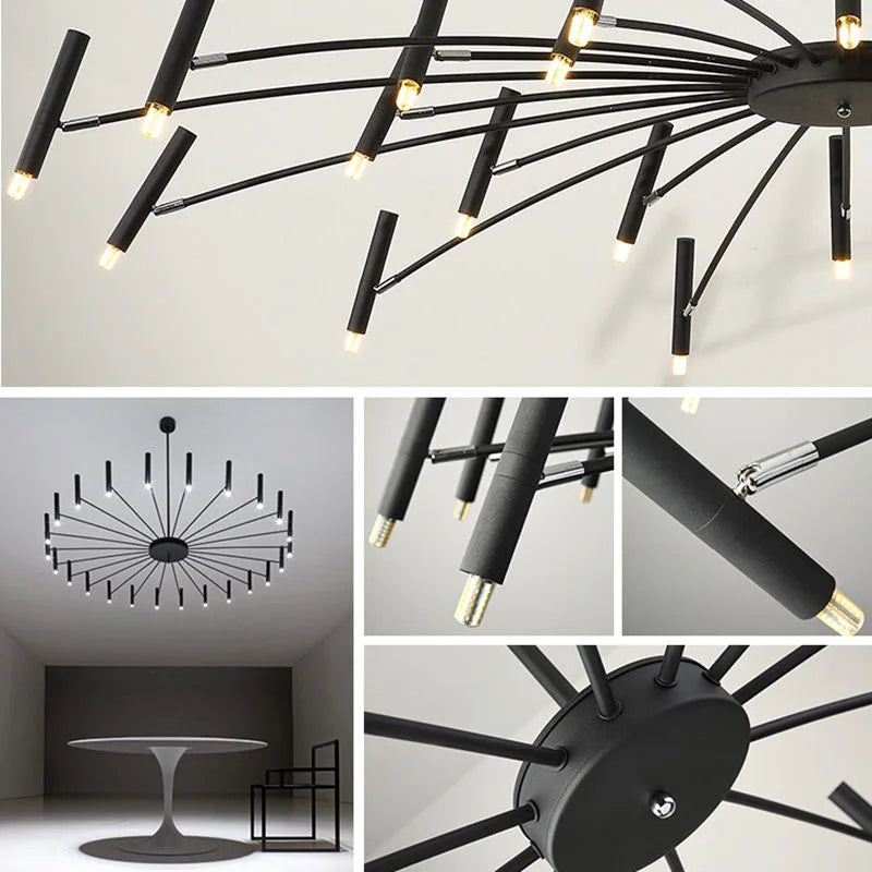 Nordic Designer LED Chandelier for Modern Living Spaces by Axyaa