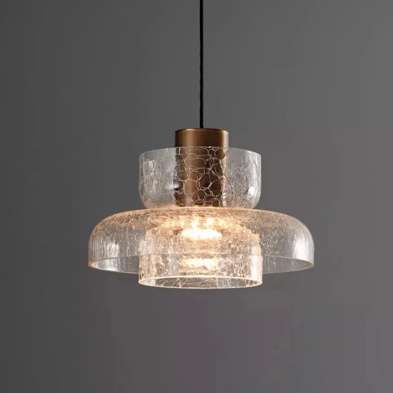 Axyaa Retro Artistic Crack Craft Glass Chandelier