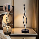 Axyaa Minimalist Nordic Art LED Desk Lamp for Bedroom, Adjustable Creative Atmosphere Lighting