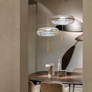 Axyaa Corrugated Glass Art Pendant Light: Modern Decor for Home, Office, Cafe