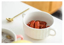 Axyaa Ceramic Double Ear Roast Bowl - Cute and Creative Soup Cup, Breakfast and Dessert Bowl