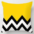 Axyaa Geometric Ginkgo Leaf Print Pillow Cover for Stylish Home & Office Decor