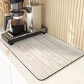 Axyaa Kitchen Coaster: Absorbent Drying Mat, Arbor Print, Dish Drying Mats, Table Pads