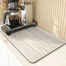 Axyaa Kitchen Coaster: Absorbent Drying Mat, Arbor Print, Dish Drying Mats, Table Pads