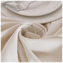 Axya Nordic Cotton Linen Tablecloth with Elegant White Lace - Dining & Tea Table Cover