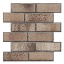 Axyaa Faux Brick Wall Panel Peel and Stick Tile for Kitchen Bathroom