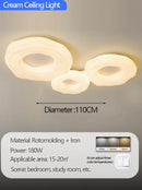 Axyaa Cream Cookie Bedroom LED Ceiling Light