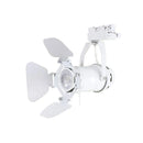 Axyaa LED Artwork Track Lighting Fixture, White Rail Lamp, Adjustable Vintage Industrial Spotlights