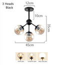 Axyaa Magic Bean Chandelier: Modern Glass Bubble Ball Lighting for Home Décor