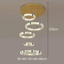 Axyaa Crystal Chandelier Stair Pendant Lamp Living Room Pendant Lights Interior Lighting