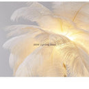 Axyaa Nordic Feather Floor Lamp for Stylish LED Interior Lighting