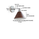 Axyaa Vintage Industrial LED Wall Lamp with Pull Chain Switch
