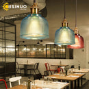 Axyaa Glass Pendant Lights for Dining Bedroom Bar Cafes - Suspension Luminaire