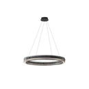 Axyaa Smoky Grey Glass Pendant Chandelier for Minimalist Modern Living Room