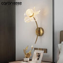 Axyaa Floral Acrylic LED Wall Lamp for Living Room and Bedroom Lighting