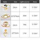 Axyaa Golden LED Ceiling Lamps for Home Decor Aisle Corridor Light Balcony