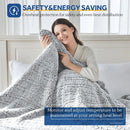 Axyaa Electric Sherpa Heated Blanket - Twin Size, 10 Heat Levels, Auto-Off Timer
