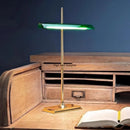 Axyaa Green Black Minimalist LED Table Lamp for Bedroom and Study Room