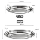 Axyaa Stainless Steel Oval Fish Plate for Dining, Sushi, Snacks, and Desserts