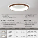 Axyaa Modern LED Wood Grain Ceiling Light for Home Decor