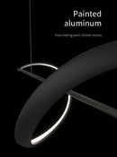 Axyaa Modern Minimalist Curve LED Pendant Light for Dining Room, Bar, Kitchen - Home Decor Fixture