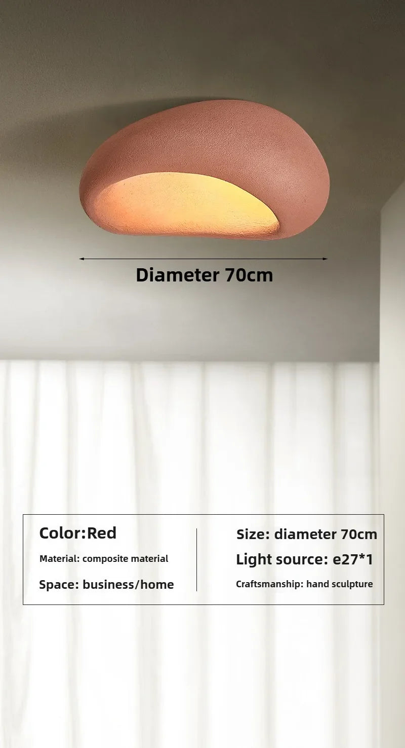 Nordic Style Wabi Sabi Ceiling Chandelier by Axyaa - Modern Art Deco LED E27 Light