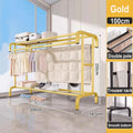 Axyaa Floor-to-Ceiling Clothes Rack: Indoor Drying Hanger & Coat Rack