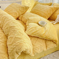 Axyaa Thickened Milk Fleece Duvet Cover - Warm Solid Color Bedding