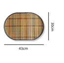 Axyaa Bamboo Placemats - Natural, Anti-Slip, Heat-Resistant Table Mat for Kitchen & Dining