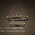 Axyaa Industrial Double Pendant Lamp for Cafe Restaurant Bar Knight Chandelier